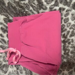 Figs F ing Pink High Waisted Scrub Pants